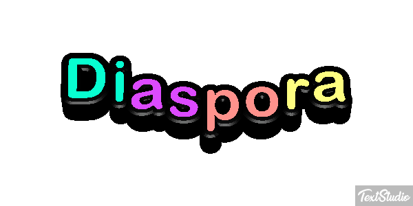 Diaspora Efecto de texto