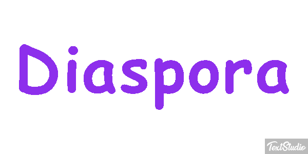 Diaspora Efecto de texto