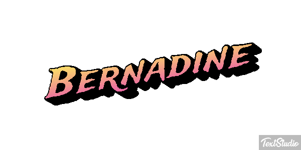 Bernadine Effetto testo