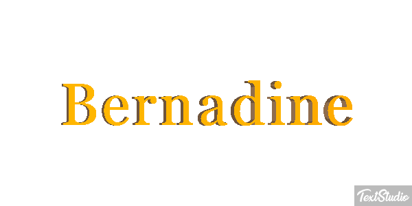 Bernadine Effetto testo