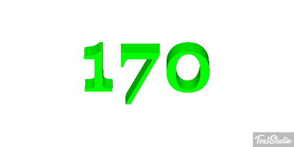 170 Efecto de texto