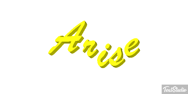 Arise Efeito do texto