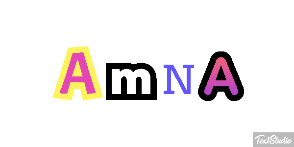 Amna Text effect
