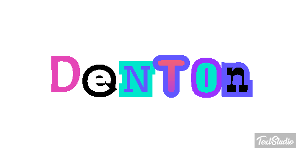 Denton Effetto testo