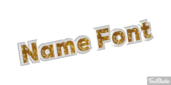 Name Font Текстовый эффект