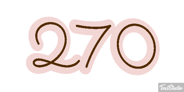 270 Text effect