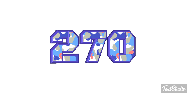 270 Text effect