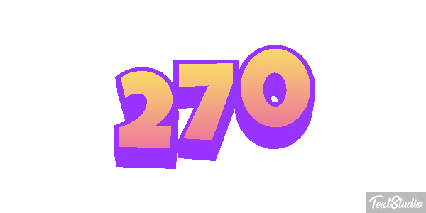 270 Text effect
