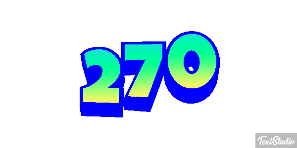270 Text effect
