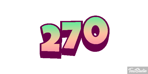 270 Text effect