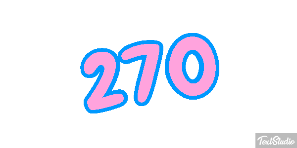 270 Text effect