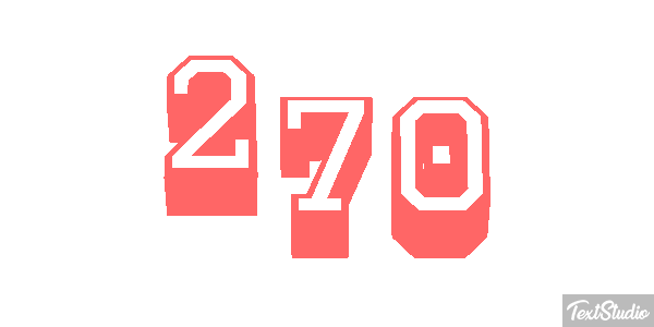 270 Text effect