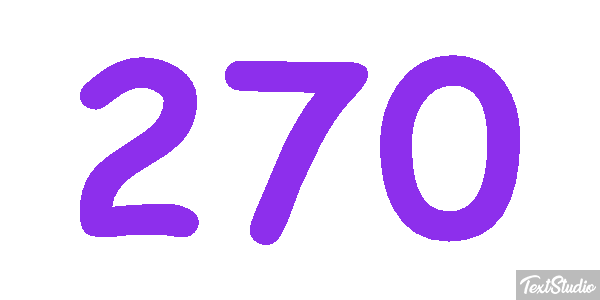 270 Text effect