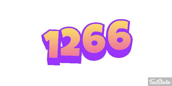 1266 Text effect