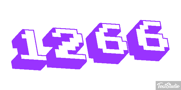 1266 Text effect