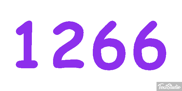 1266 Text effect