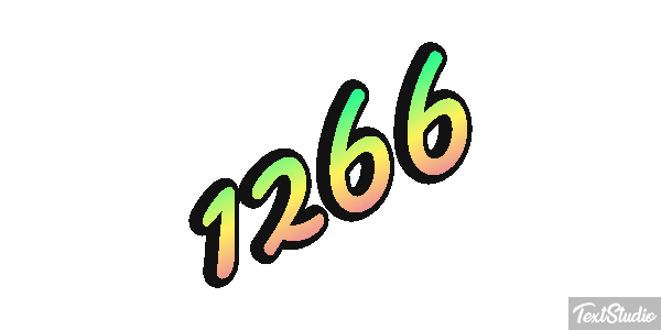 1266 Text effect
