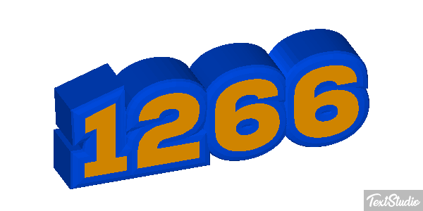1266 Text effect