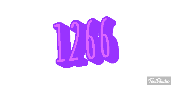 1266 Text effect