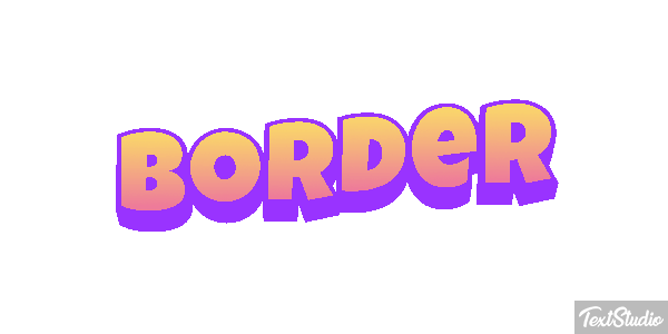 Border Text effect