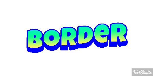 Border Text effect