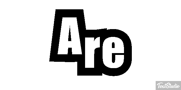 Are Tekst effect