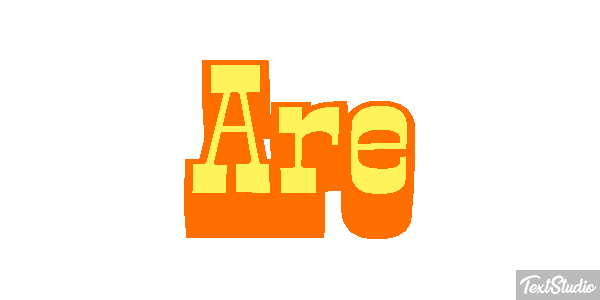 Are Tekst effect