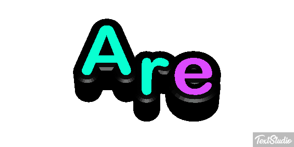 Are Tekst effect