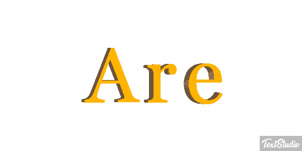 Are Tekst effect