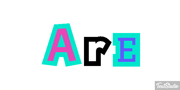 Are Tekst effect