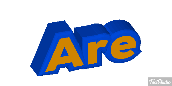 Are Tekst effect