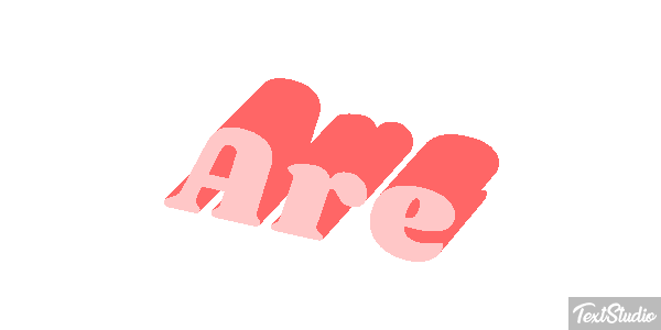 Are Tekst effect
