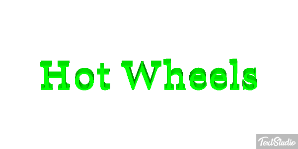 Hot Wheels Efecto de texto