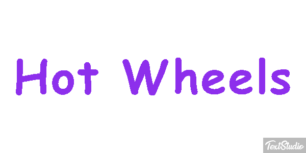 Hot Wheels Efecto de texto