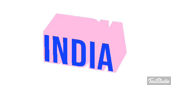 India Text effect