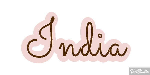 India Text effect