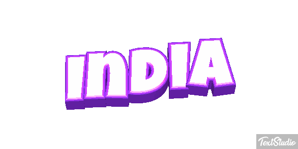 India Text effect