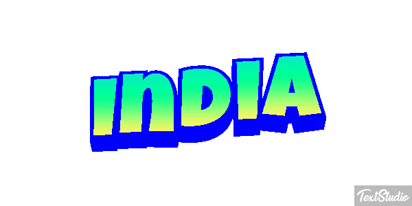 India Text effect