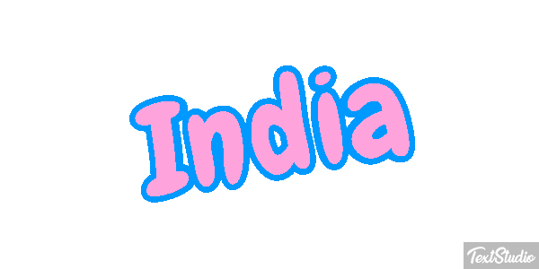 India Text effect