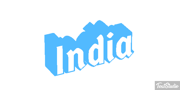 India Text effect