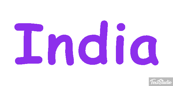 India Text effect