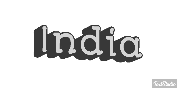 India Text effect
