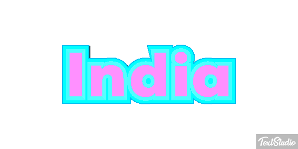 India Text effect