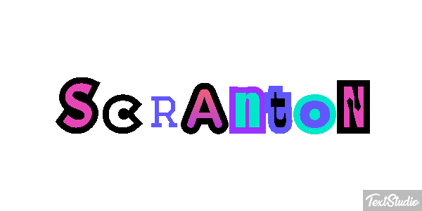 Scranton Tekst effect