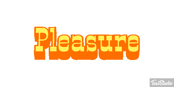 Pleasure Text effect