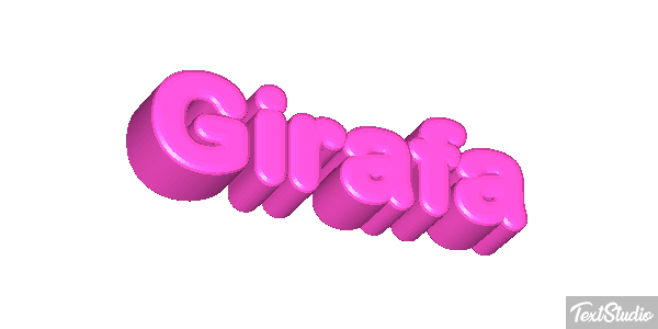 Girafa Efeito do texto
