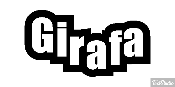 Girafa Efeito do texto