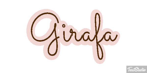 Girafa Efeito do texto