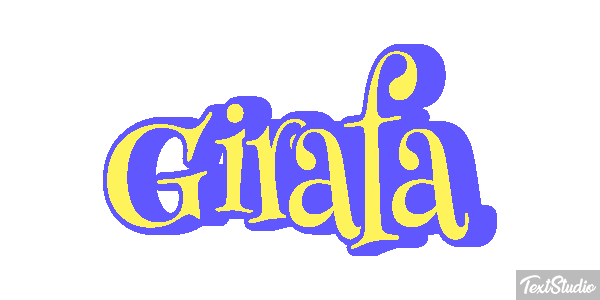 Girafa Efeito do texto