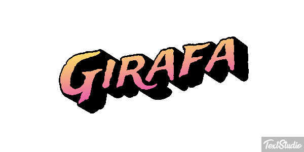 Girafa Efeito do texto